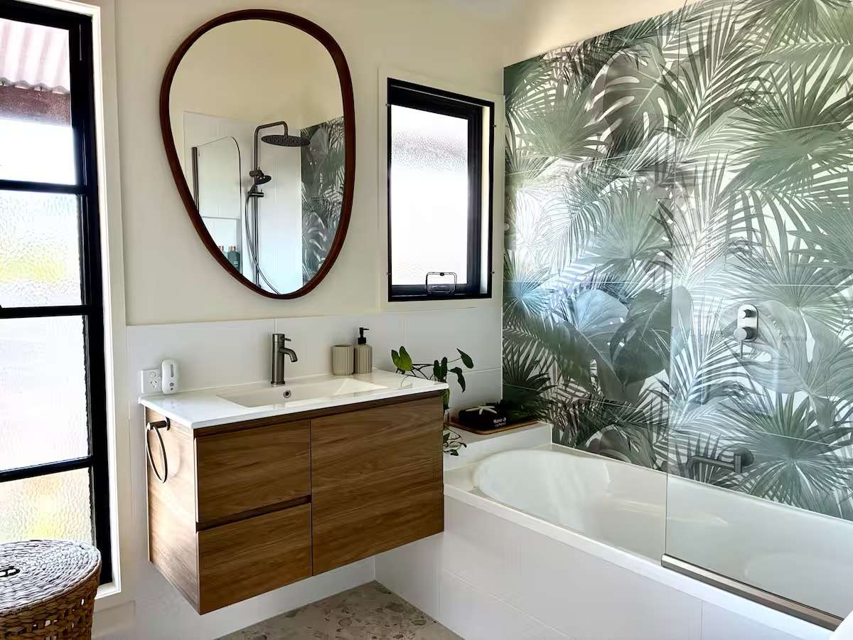 bath over shower family bathroom